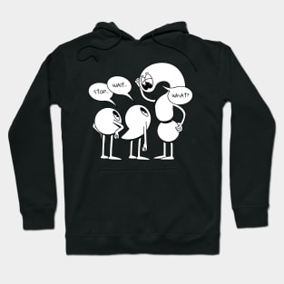 Wait What Funny Punctuation Hoodie